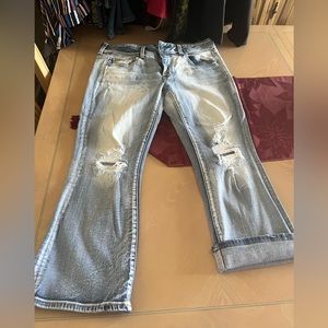 American eagle superstretch capri jeans.